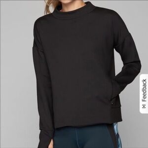 Athleta black Denali outdoor pullover size XS